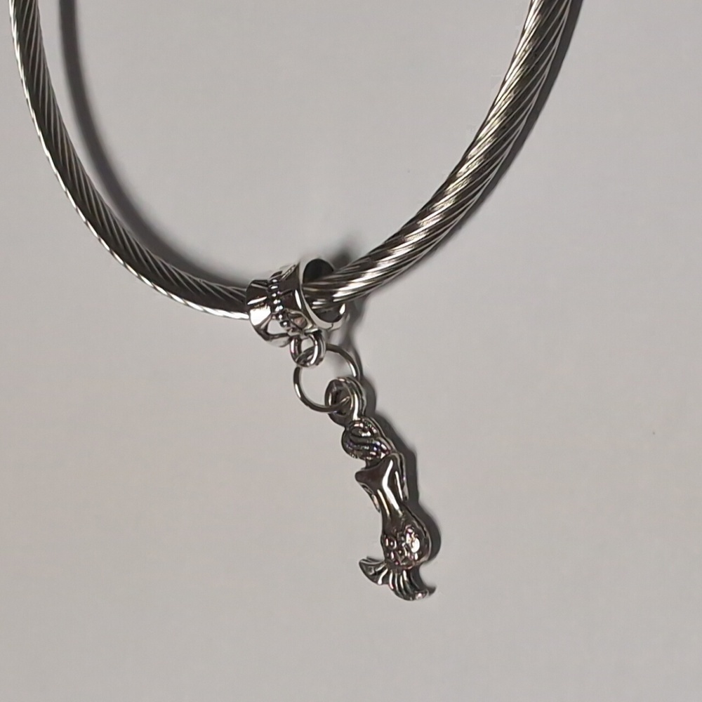 Silver Mermaid‎ Dangle Charm for Pandora Style Bracelet - Picture 5 of 5